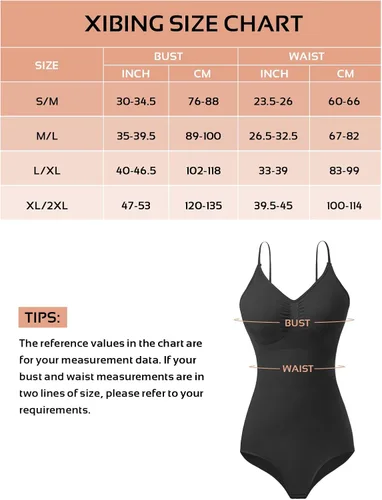 Vista 5 de Xibing Faja moldeadora para mujer, body con control de abdomen, sin mangas, ajustable, sin mangas