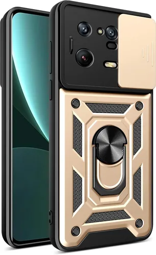 Vista 52 de Compatible con Tecno Pova Neo 2 Bracket Shell, con cubierta deslizante para lente de cámara compatible con Tecno Pova Neo 2 LG6n Case Negro