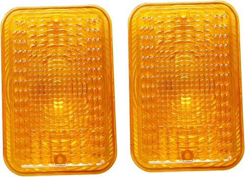 Vista 7 de BLUESUNSOLAR 1 lente ámbar LVU18745 de repuesto de lente de luz trasera para John Deere Tractor 1023E 1025R 1026R 2025R 2027R 2032R 2038R 2305 2320