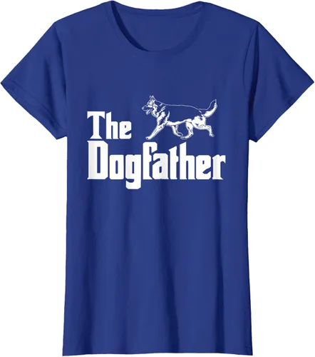 Vista 38 de The Dogfather Pastor Alemán - Camiseta de regalo divertida, Negro, S