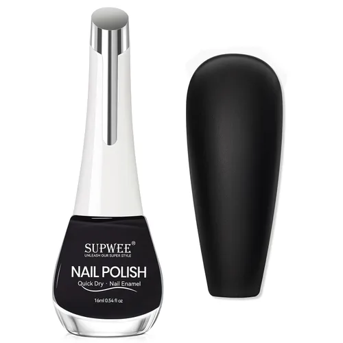 Vista 10 de Esmalte de uñas nude de secado rápido, 0.63 onzas líquidas, esmalte de uñas regular de secado rápido, esmalte de uñas de alto brillo para otoño