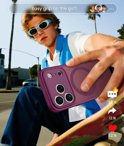 Vista 190 de FNTCASE Funda para Motorola Moto G-Stylus-5G-2025: Funda magnética translúcida mate a prueba de golpes para Moto G Stylus 2026, funda protectora
