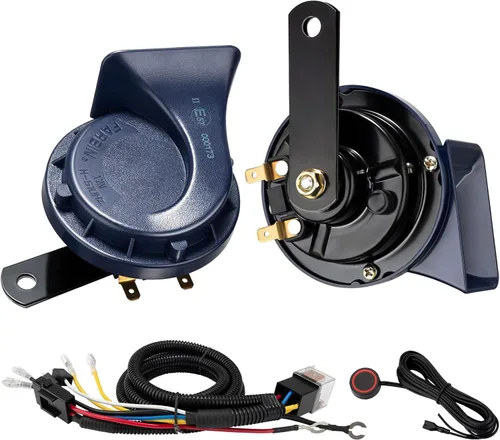 Vista 10 de Bocina de coche 4 unidades de 12 V impermeable bocina automática utilizada para camiones trenes, kit de bocinas de caracol eléctrico universal