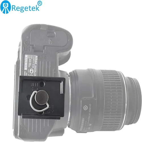 Vista 6 de Regetek Paquete de 2 placas de liberación rápida con tornillo de 1/4 "-20 para trípode de cámara Bogen 3157N Manfrotto 200PL-14 RC2
