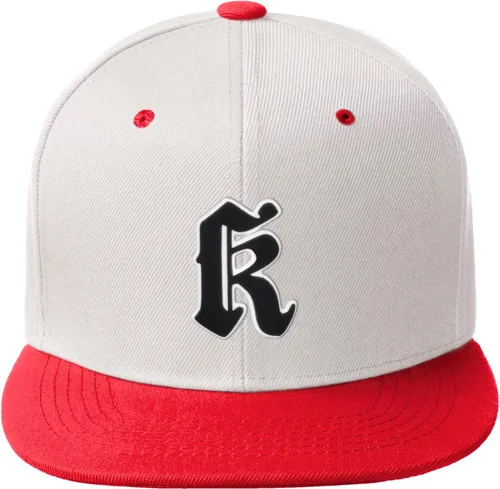 Vista 1487 de Daxton Gorra clásica con visera de billete plano con letras del alfabeto inglés antiguo de la A a la Z