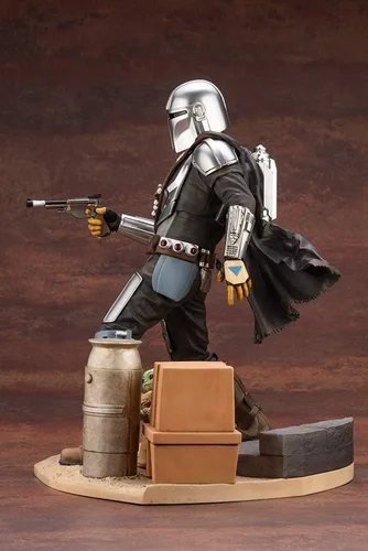 Vista 15 de Kotobukiya The Mandalorian & The Child ArtFX - Estatua de PVC, multicolor