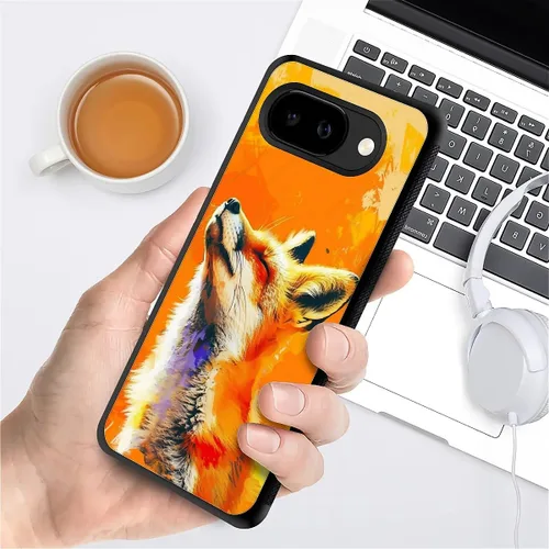 Vista 249 de Compatible con Google Pixel 4A 5G Mobile Case Creative Acrylic Panel trasero Silicona Protección Grip especialmente diseñado para Google Pixel 4A 5G