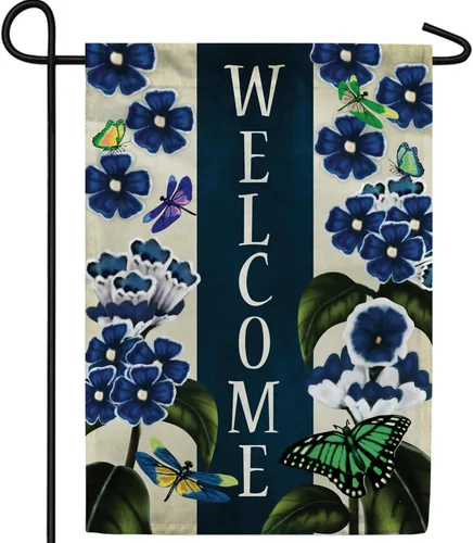 Vista 26 de A Little Rain Gnome Umbrella Garden Flag 12.5" x 18" Double Sided