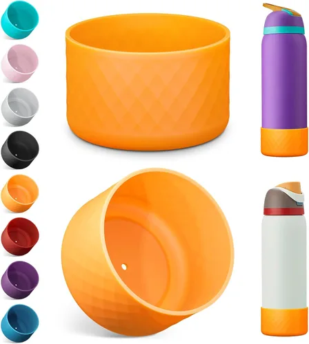 Vista 14 de Airboat 2 botas de silicona para botella de agua Owala de 24 onzas, funda protectora antideslizante para botellas de acero inoxidable, aptas