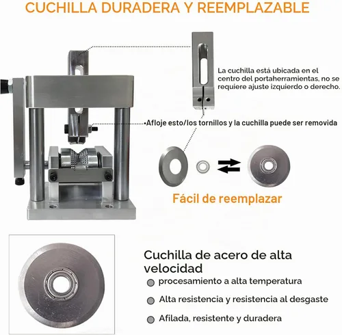 Vista 5 de Máquina para pelar cable de cobre - Herramienta manual de mango/taladro eléctrico para reciclaje de cable, rango de pelado 1mm-15mm