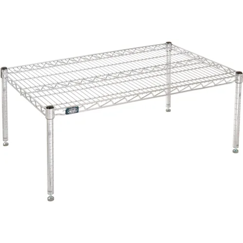 Vista 3 de Nexel Nexelon Estante de Alambre Comercial Plataforma de Almacenamiento Rack de Estiba, 21" x 30" x 14", Azul