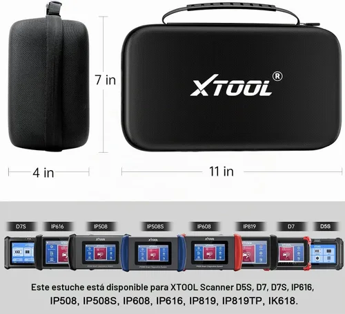 Vista 2 de XTOOL estuche de transporte para herramienta de diagnóstico del escáner OBD2, tamaño 11 "x 7" x 4