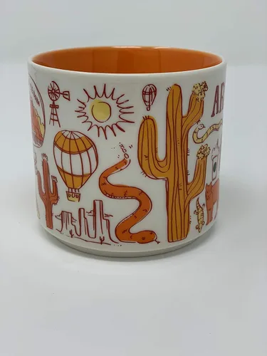 Vista 2 de Starbucks Arizona Been There Series - Taza de café de cerámica, 14 onzas