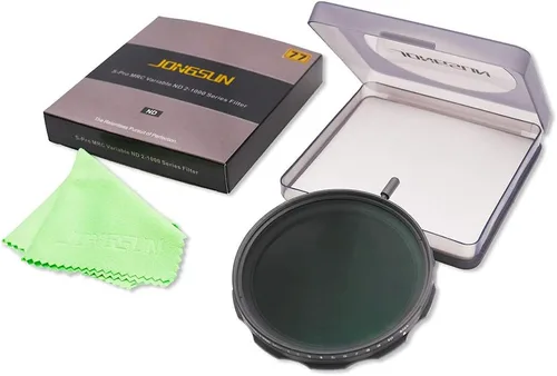 Vista 9 de JONGSUN Filtro ND variable de 3.031 in, S-Pro MRC de 16 capas de nano recubrimientos, más de 10 paradas ND2-ND1000 ajuste continuo graduado, kit