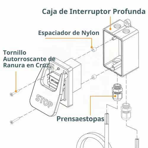 Vista 4 de POWERTEC 71834 Caja de interruptores profundos con herrajes para compatibilidad con POWERTEC Switch - 71007, 71651, 71054, 71577