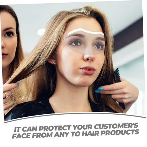 Vista 9 de 30 protectores faciales de plástico para corte de pelo, suministros de peluquería
