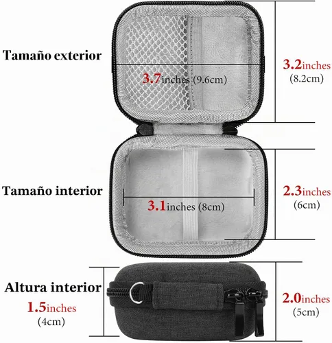 Vista 4 de Geekria Shield - Funda para auriculares compatible con JBL Tour Pro 3, Sense Lite, Wave Buds True Wireless Earbuds, bolsa de transporte de viaje