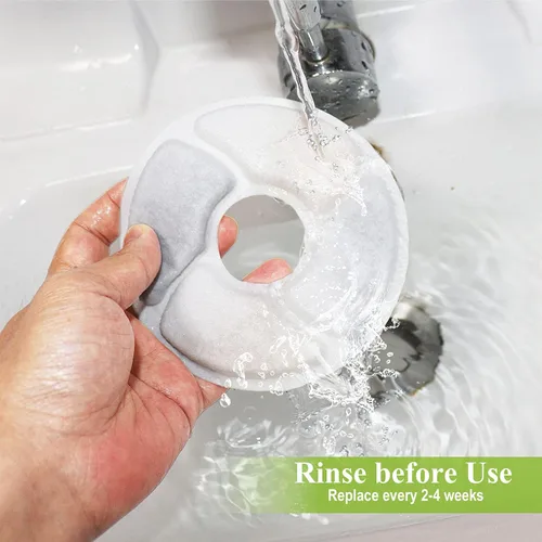 Vista 6 de Filtros de fuente de agua para gatos, 5 pulgadas, repuesto de filtros de carbón activado para fuente de perro, compatibles con gatos y perros