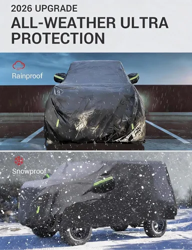 Vista 3 de Proadsy - Funda de automóvil de ajuste personalizado para Ford Bronco 2021 Bloqueo UV impermeable con forro suave que evita fugas y arañazos.