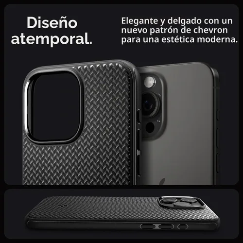 Vista 3 de Spigen Mag Armor MagFit - Funda diseñada para iPhone 15 Pro Max (2023) [protección de grado militar] compatible con MagSafe - negro mate