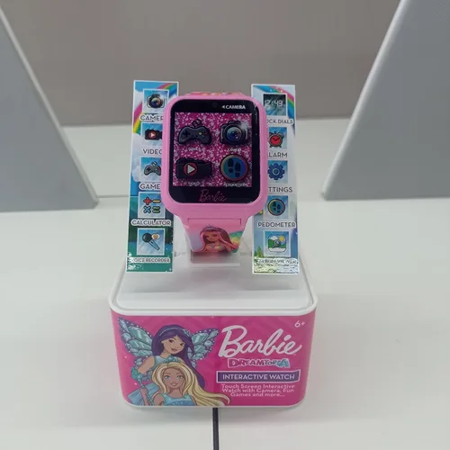 Vista 5 de Accutime Barbie - Reloj inteligente para niños con pantalla táctil de aprendizaje educativo, juguete para niñas, niños, niños pequeños, cámara