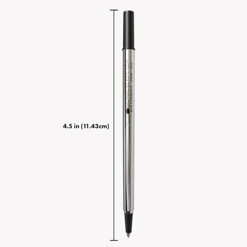 Vista 3 de Monteverde USA - Recambios de punta redonda para bolígrafos Parker Rollerball, punta fina, color negro, paquete de 2, tecnología de escritura suave