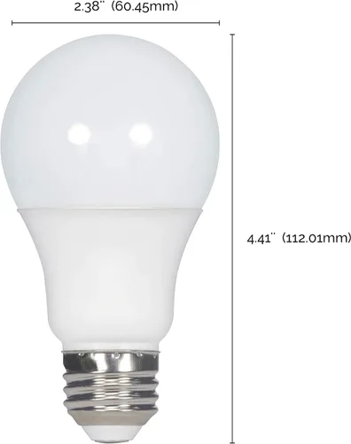 Vista 3 de Satco S11413 - Bombillas LED A19 de 9 W, 60 W de repuesto, 4000 K, 100