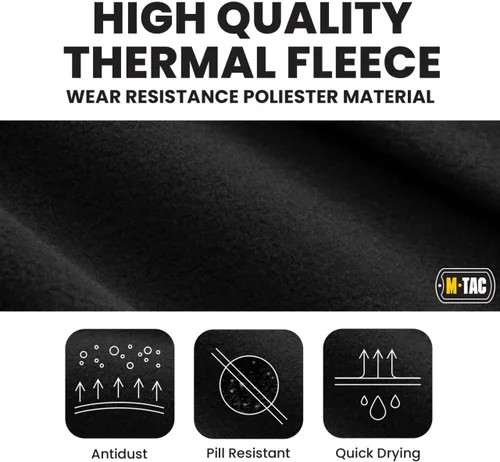 Vista 5 de M-Tac Elite Winter Fleece Balaclava - Cold Weather Mask Thermal for Winter - Men Tactical