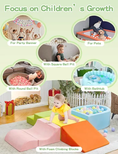Vista 8 de Bolas para piscina de bolas STARBOLO para niños pequeños - Bolas de piscina de macaron a prueba de aplastamiento de plástico para niños pequeños