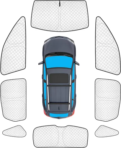 Vista 32 de KMF 6 piezas de parasoles gruesos para Mazda 3 Hatchback (No Sedán) 2014-2018 Accesorios, parasoles completos para parabrisas y ventanas de coche