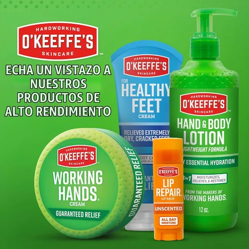 Vista 8 de O'Keeffe's Working Hands Crema de Manos para Sequedad Extrema - Tarro de 3.4 oz (Paquete de 2) - Cuidado Reparador para Manos Agrietadas y Secas