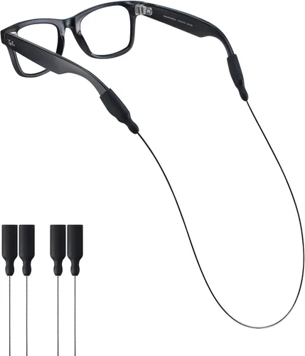 Vista 10 de Correa de lentes de sol para lentes Meta RayBan, patillas gruesas, correas para gafas, cordones para hombres, mujeres y niños, soportes para gafas