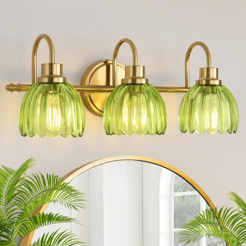 Vista 7 de Lámparas de baño (2 luces, 38 cm), luces de tocador mate negras para baño con pantalla de vidrio esmerilado blanco, luces de pared modernas