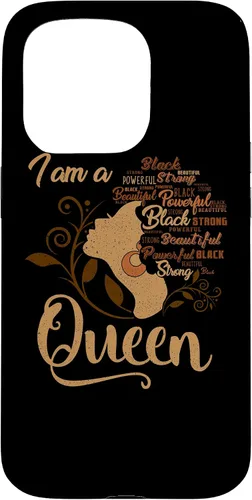Vista 14 de Funda para iPhone 16 BLM Melanin Women I'm a Queen African American Black Pride