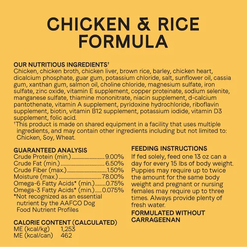 Vista 6 de Canidae All Life Stages - Alimento húmedo prémium para perros para todas las razas, todas las edades, receta de pollo y arroz, 13 onzas (caja de 6)