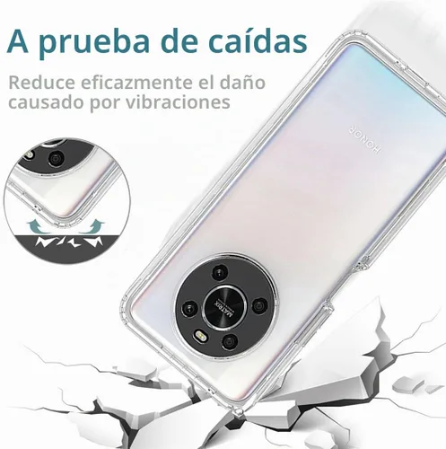 Vista 7 de Funda para Honor X9 (4G/5G)/X30/Magic4 Lite Any-NX1 Funda con protector de pantalla de vidrio templado suave 360° cuerpo completo a prueba de golpes
