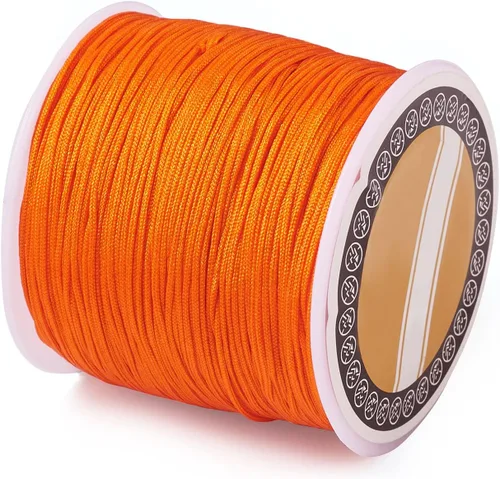 Vista 29 de Cheriswelry 8 rollos de 49 yardas/rollo de 0.031 in de hilo de nailon para macramé, cordón de nudo chino para pulsera tejida personalizada