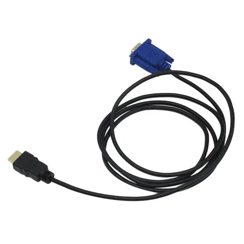 Vista 2 de Cable adaptador de convertidor de vídeo macho HDMI macho a VGA para PC DVD 1080P HDTV 6FT