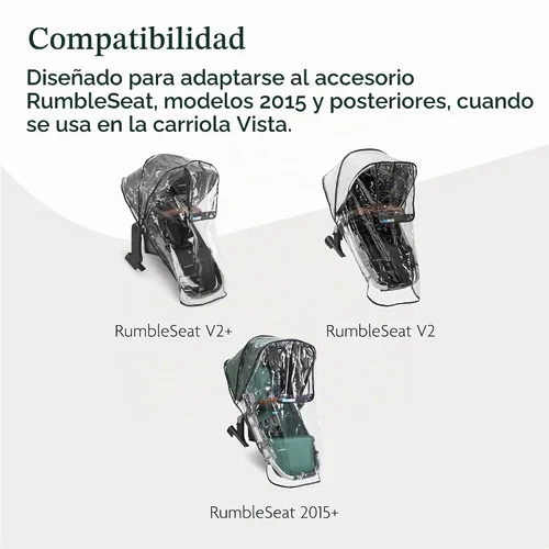 Vista 4 de UPPAbaby Escudo de lluvia RumbleSeat