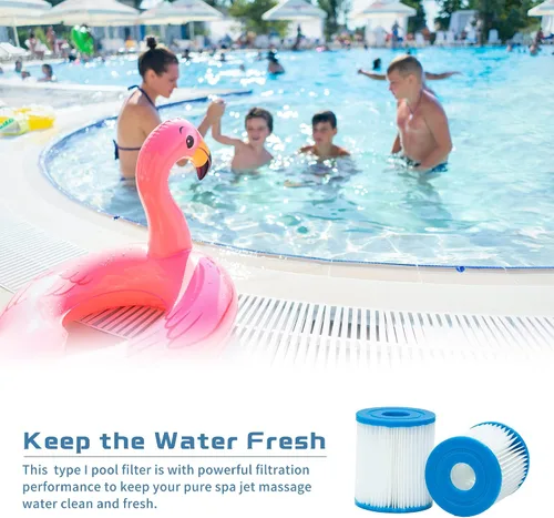 Vista 5 de Cartucho de filtro de piscina tipo I para piscinas sobre el suelo, 58093 Cartucho de filtro de repuesto para filtro de piscina, elementos de filtro