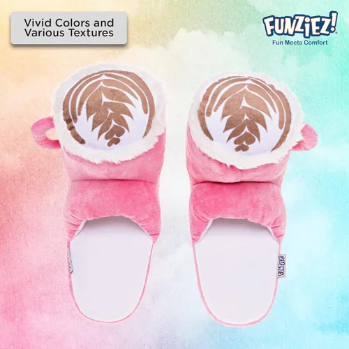 Vista 3 de Pantuflas de tacos mullidas para mujeres y hombres, café, piña, divertidos zapatos de casa para interiores y exteriores, pizza, aguacate