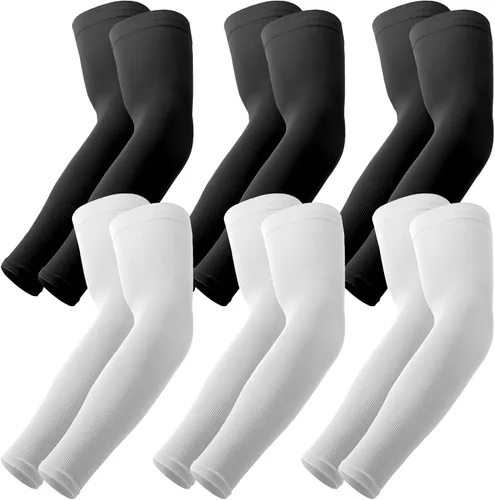 Vista 25 de YESLIFE Mangas de protección solar UV para hombres y mujeres, manga deportiva de enfriamiento UPF 50