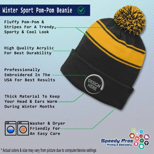 Vista 2 de Gorro para hombres y mujeres, con texto personalizado, bordado, para mujeres y hombres