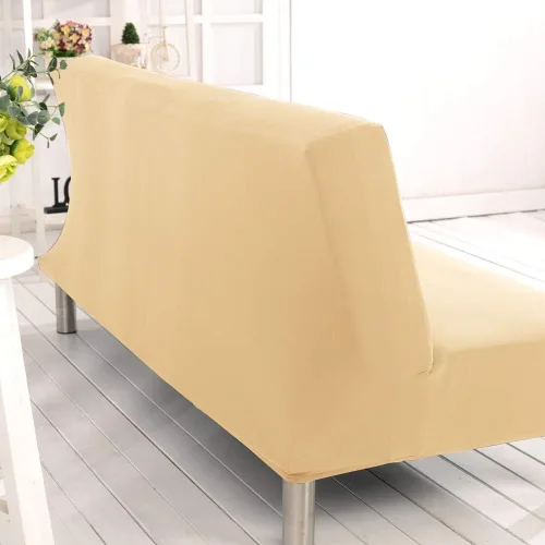 Vista 6 de Fundas de sofá sin brazos, elásticas de elastano, funda plegable para sofá cama, futón sin reposabrazos, protector de muebles para sala de estar