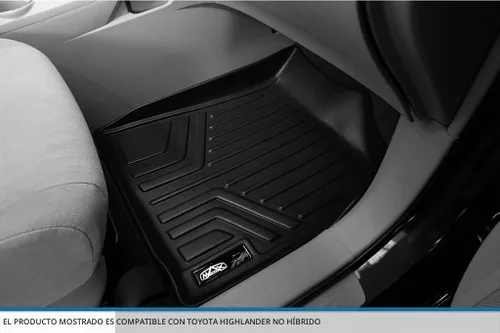 Vista 3 de SMARTLINER Juego de tapetes de ajuste personalizado de 2 filas para 2008-2013 Toyota Highlander