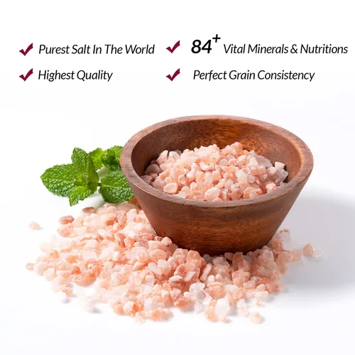 Vista 8 de Himalayan Chef Grano grueso de sal rosa, tarro de plástico de 5 libras - 6 piezas Recambio molinillos