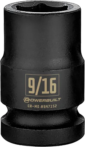 Vista 22 de Powerbuilt 647296 - Toma de impacto de 6 puntos de 1/2 pulgada x 1-1/4 pulgadas