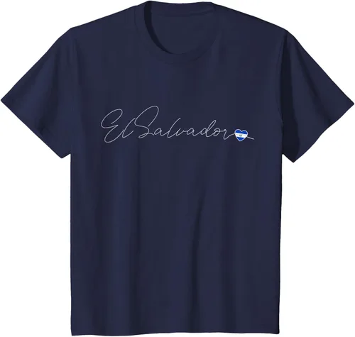 Vista 74 de Camiseta Simple Love El Salvadoreño con diseño de corazón en El Salvador