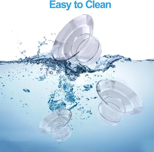 Vista 6 de Juome 6 piezas de insertos de brida de 0.669 in compatibles con el extractor de leche portátil Momcozy S12 Pro/S9 Pro/S12/S9