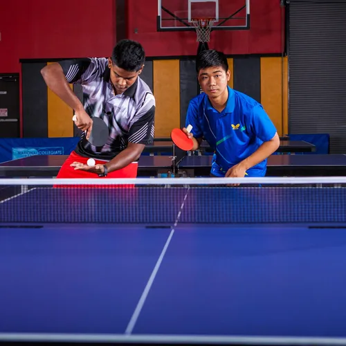 Vista 7 de Champion Sports Champion Sports Table Tennis Net Negro/Rojo